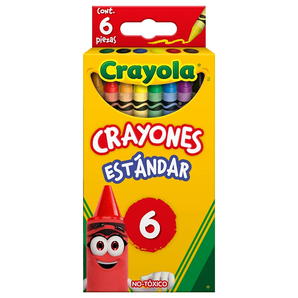 Crayones estandar c/6