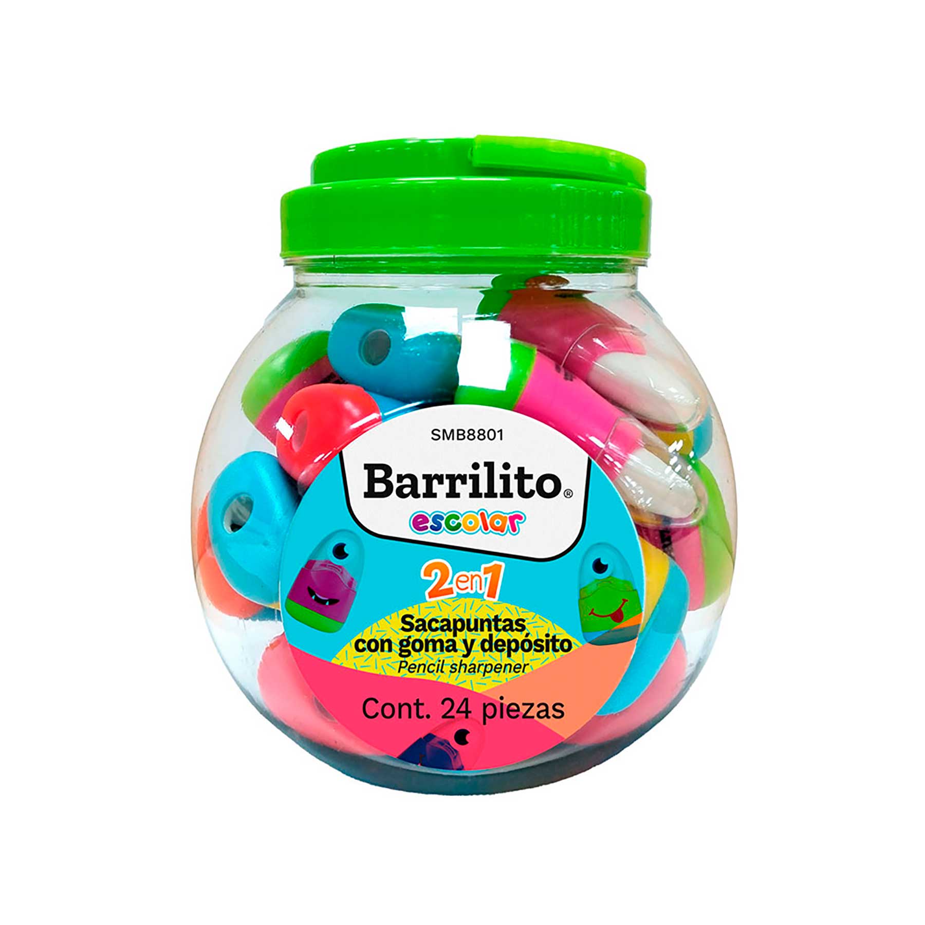 Sacapuntas con goma y depósito