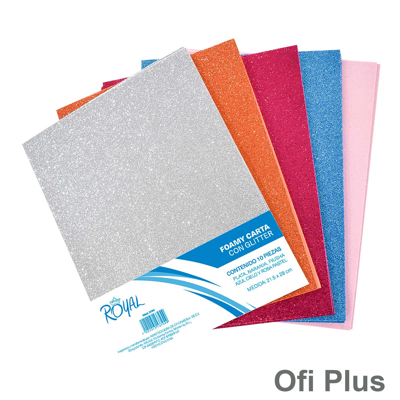 Foamy Carta con Diamantina Royal