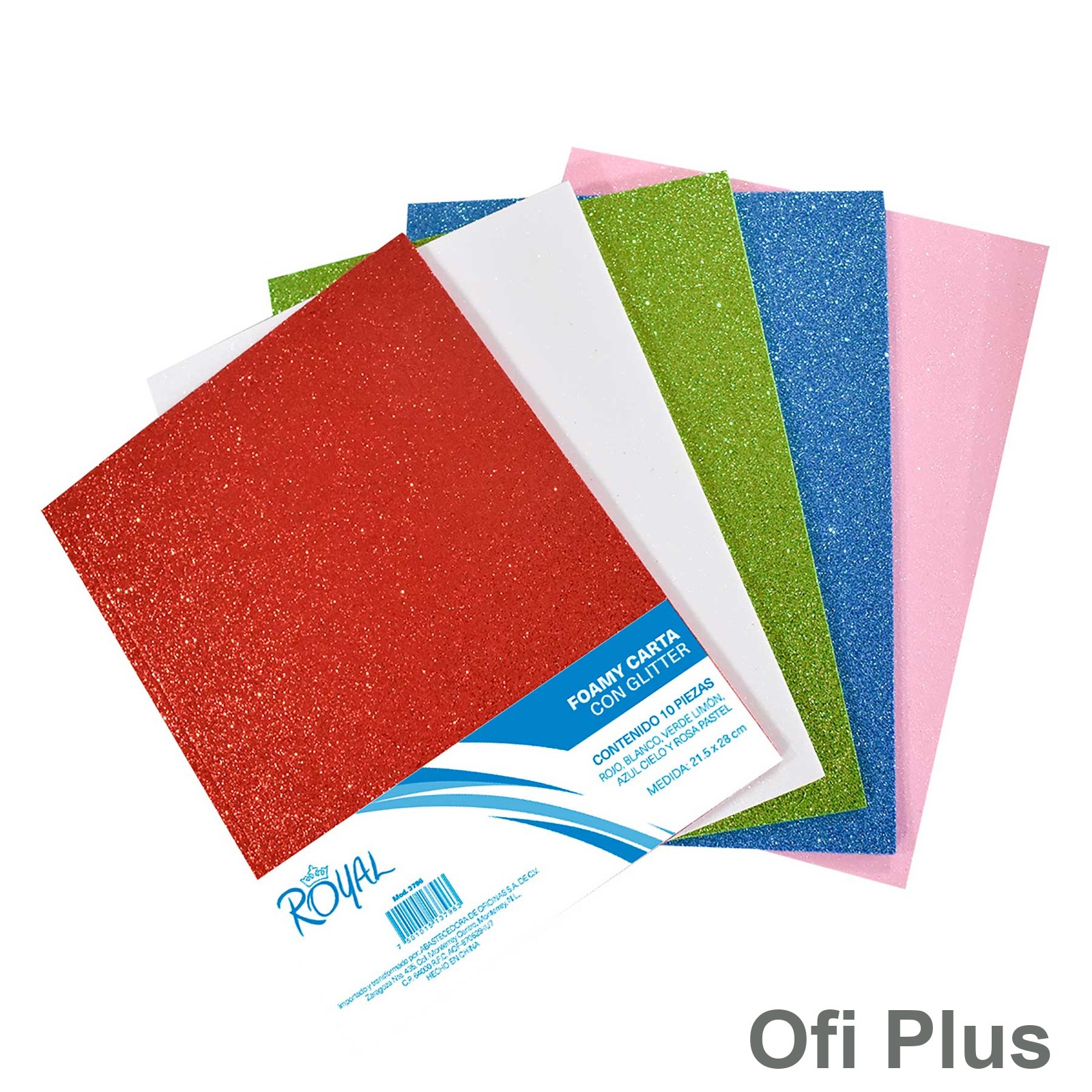 Foamy Carta con Diamantina Royal