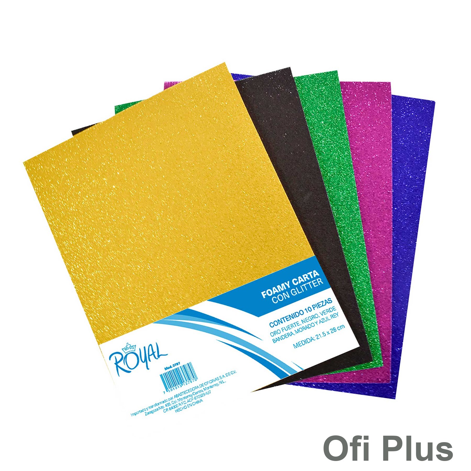 Foamy Carta con Diamantina Royal