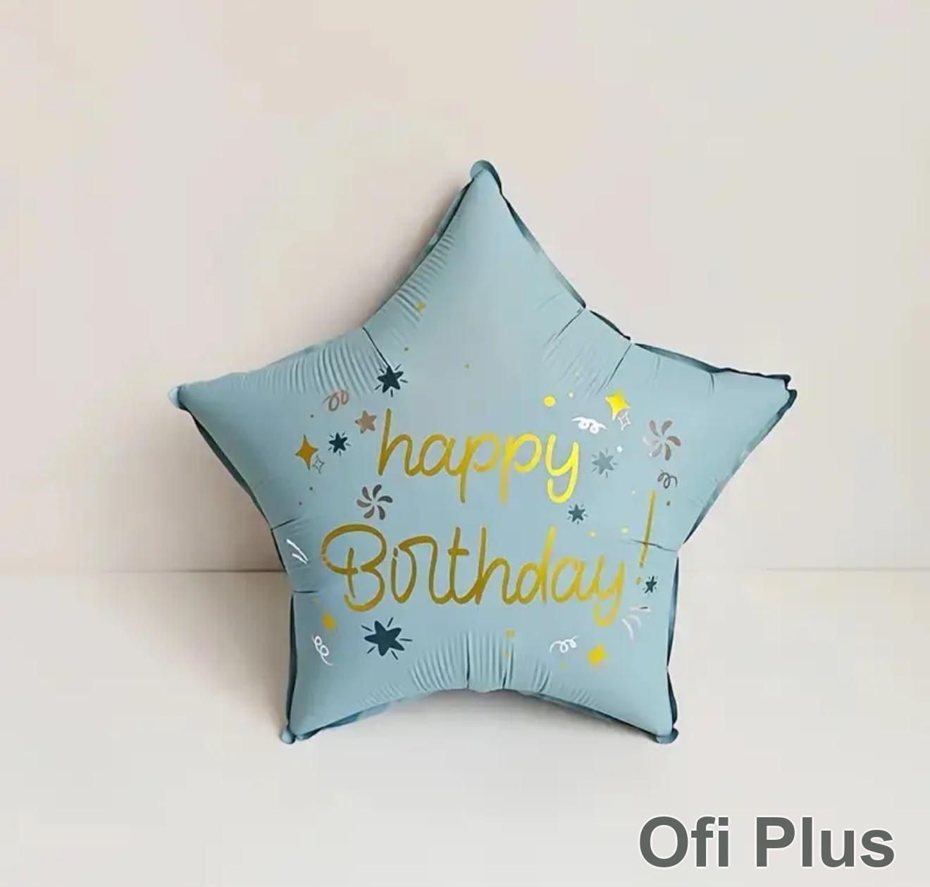 Globo Mylar Metallic Balloons Tipo Estrella "Happy Birthday"